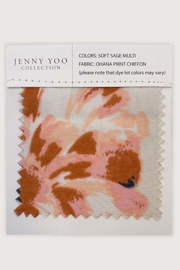 Printed Chiffon Swatch Card by Jenny Yoo