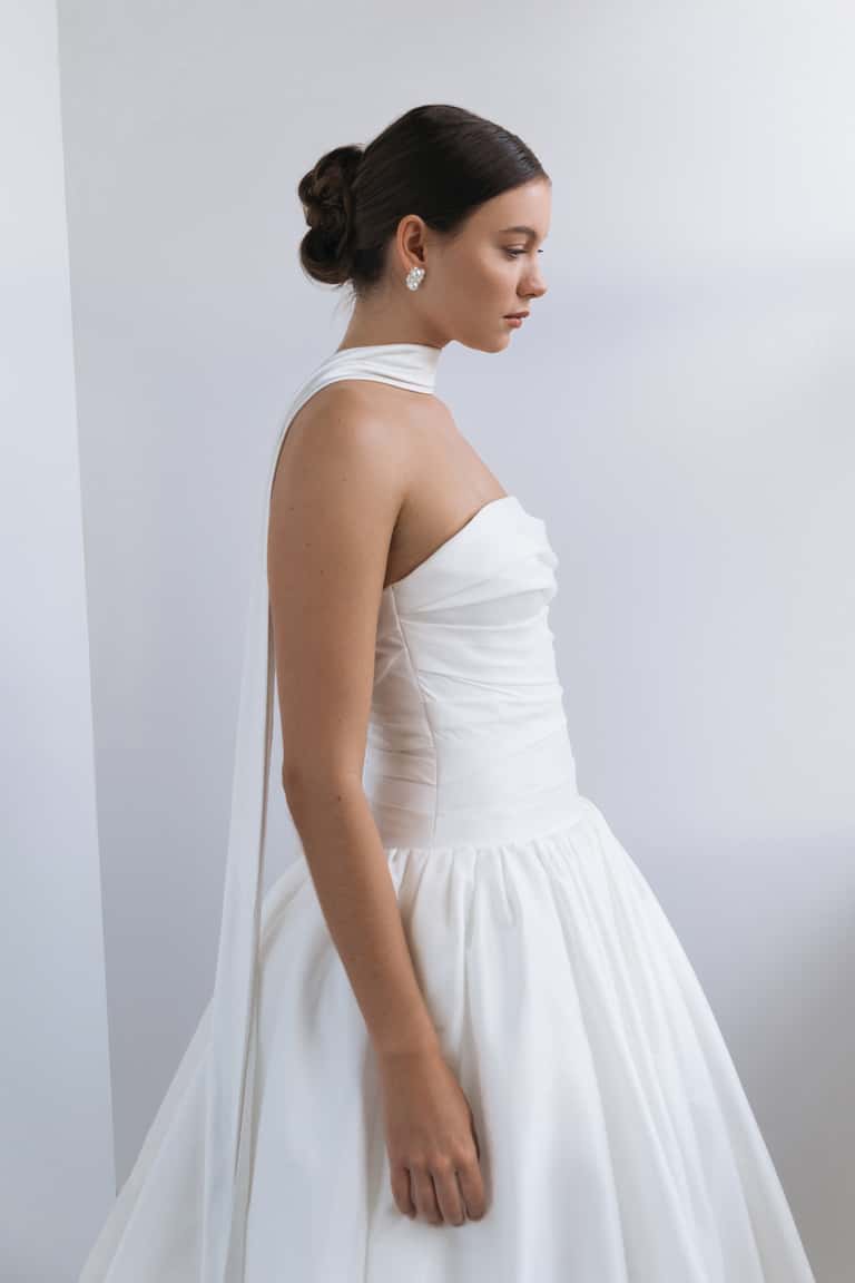 Satin Bridal Scarf by Jenny Yoo