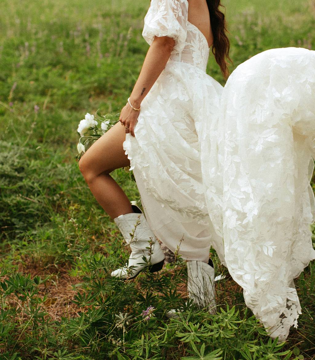 Jenny Yoo Anthropologie BHLDN Madeline Floral Ball Gown