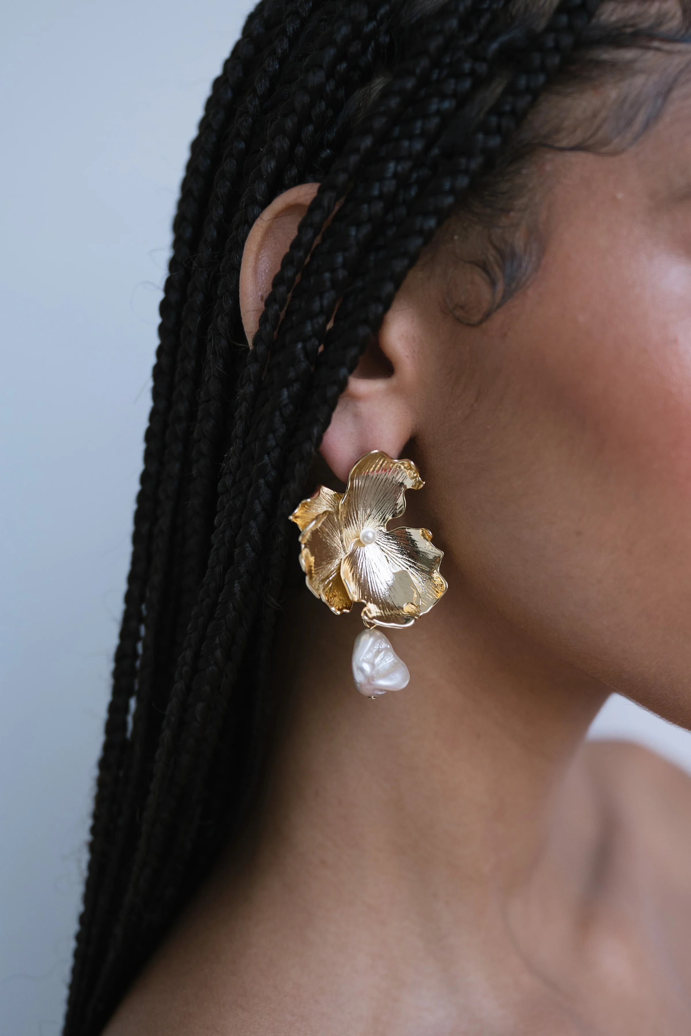 Selah Floral Statement Earring by Jenny Yoo