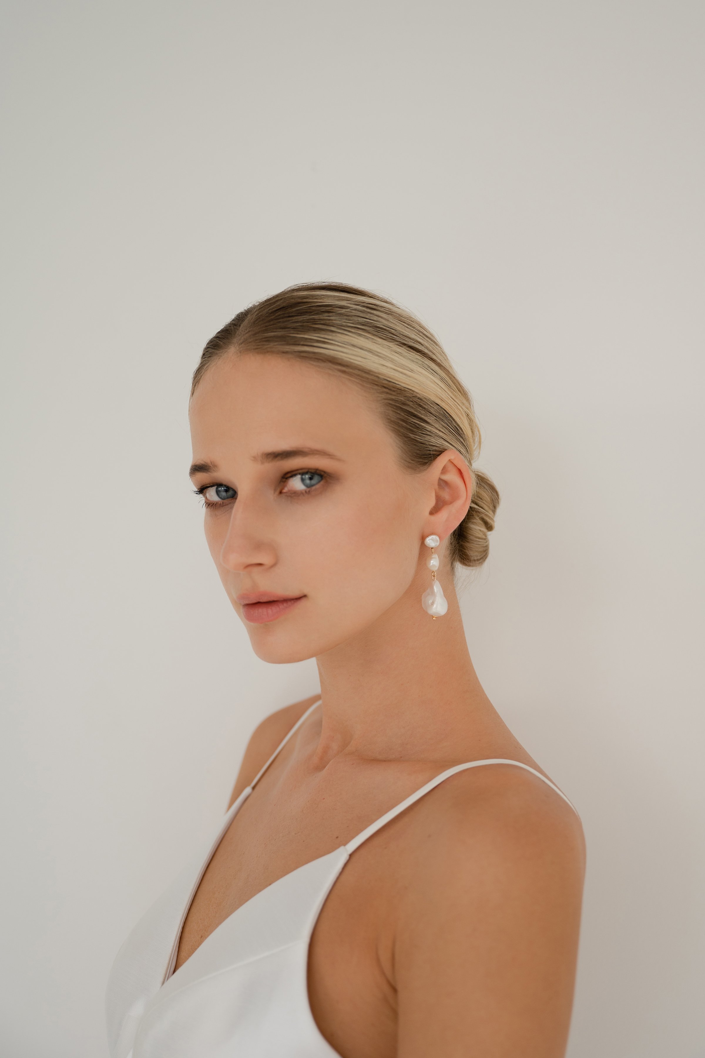 Juniper Pearl Drop Earring by Jenny Yoo