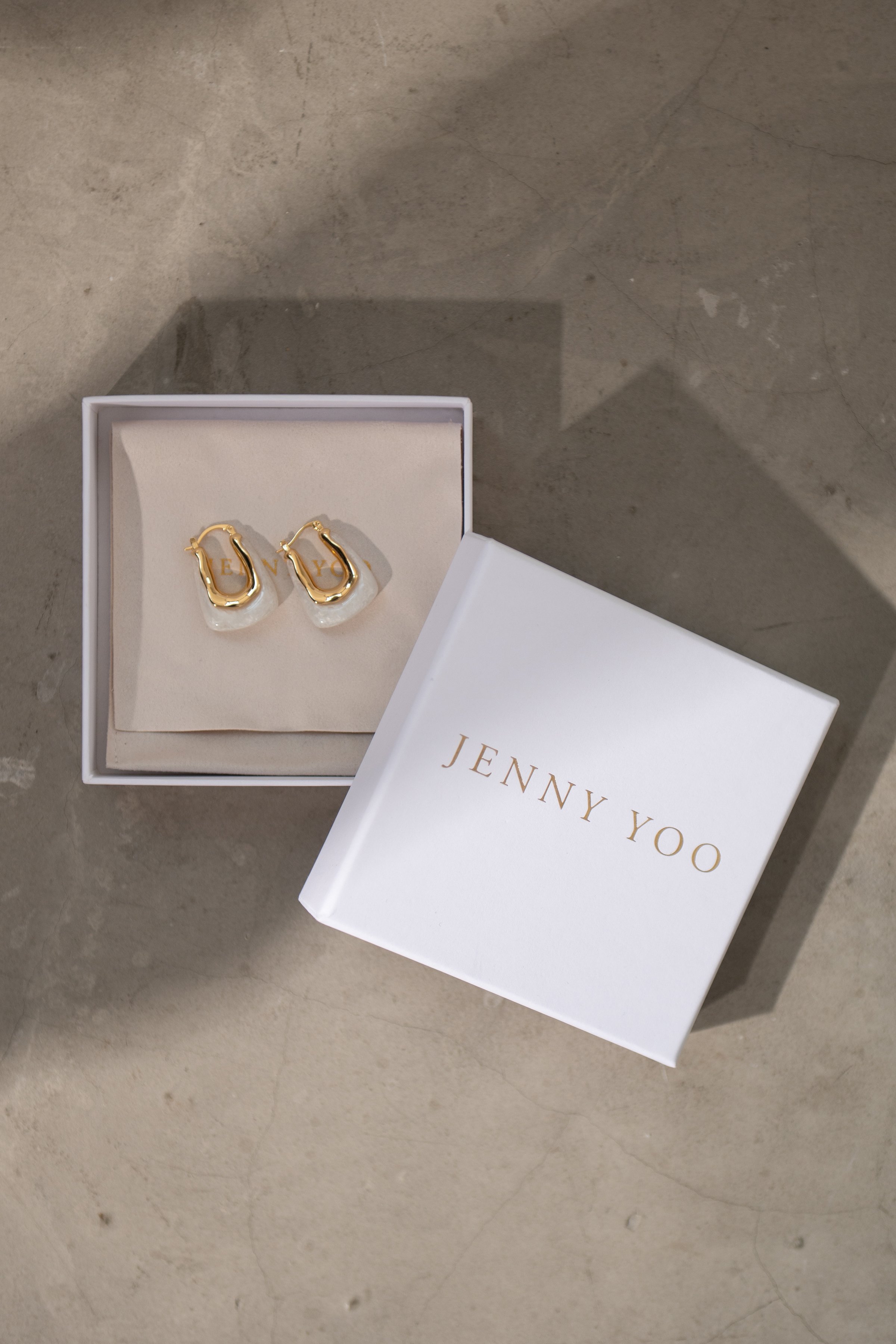 Rana Gold Resin Earring by Jenny Yoo