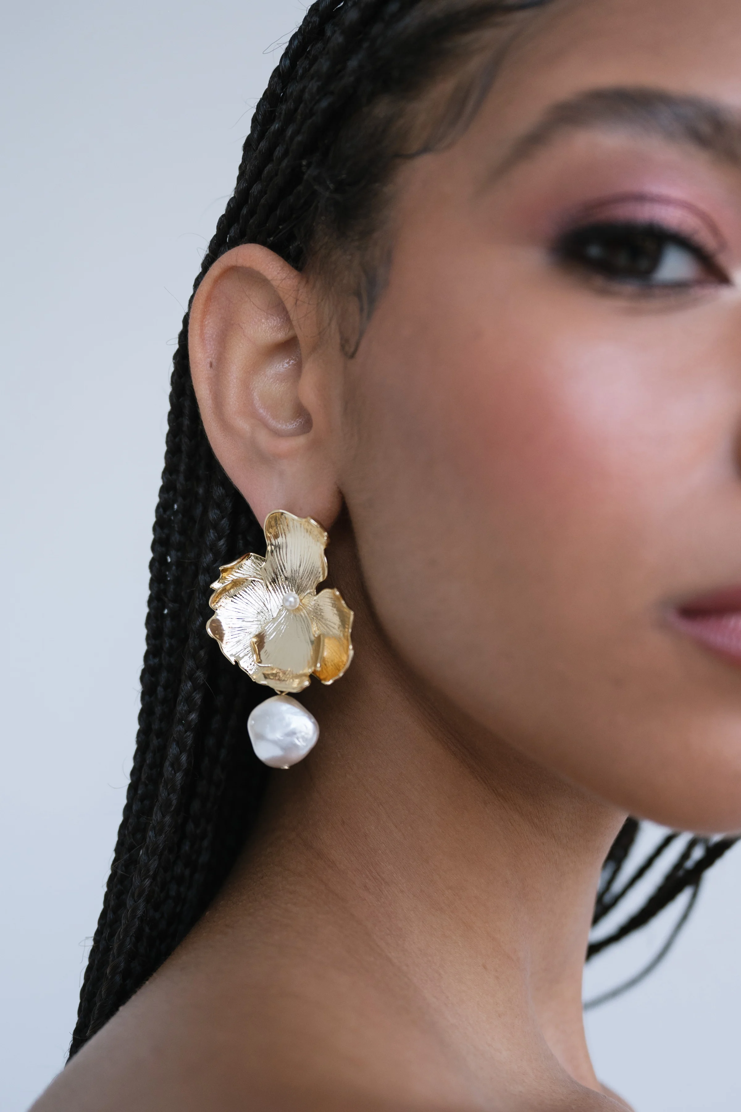 Selah Floral Statement Earring by Jenny Yoo