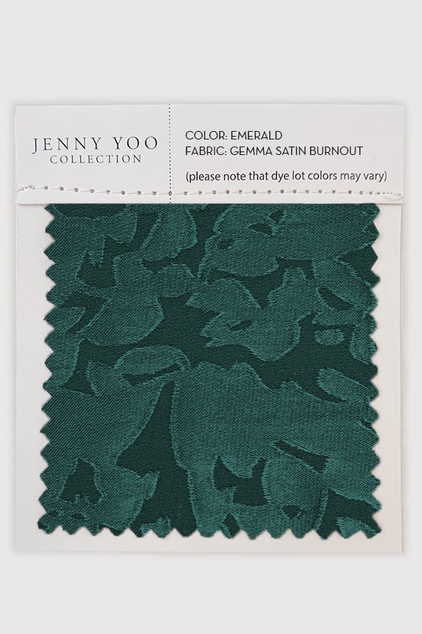 Gemma Satin Burnout Swatch Card by Jenny Yoo