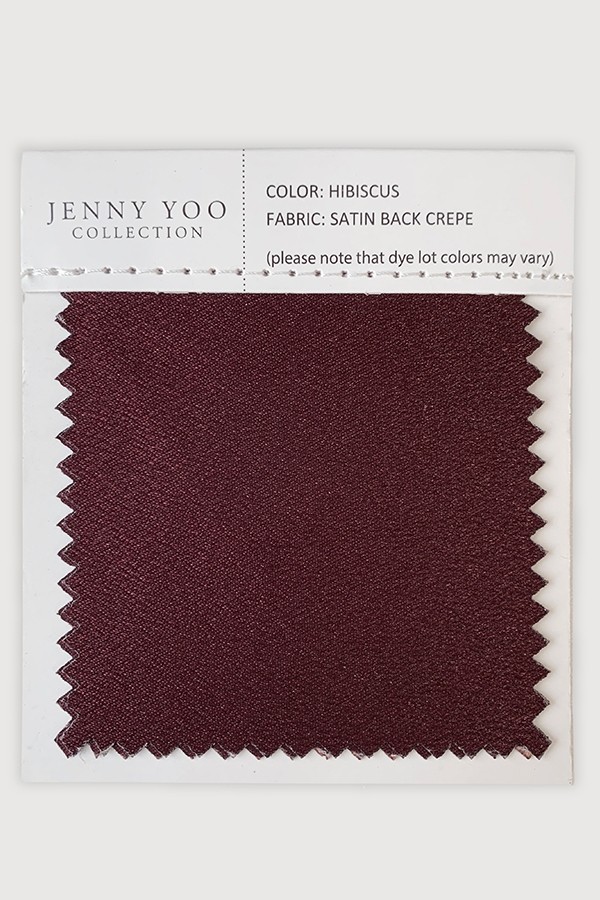 Satin Back Crepe Swatch Card by Jenny Yoo