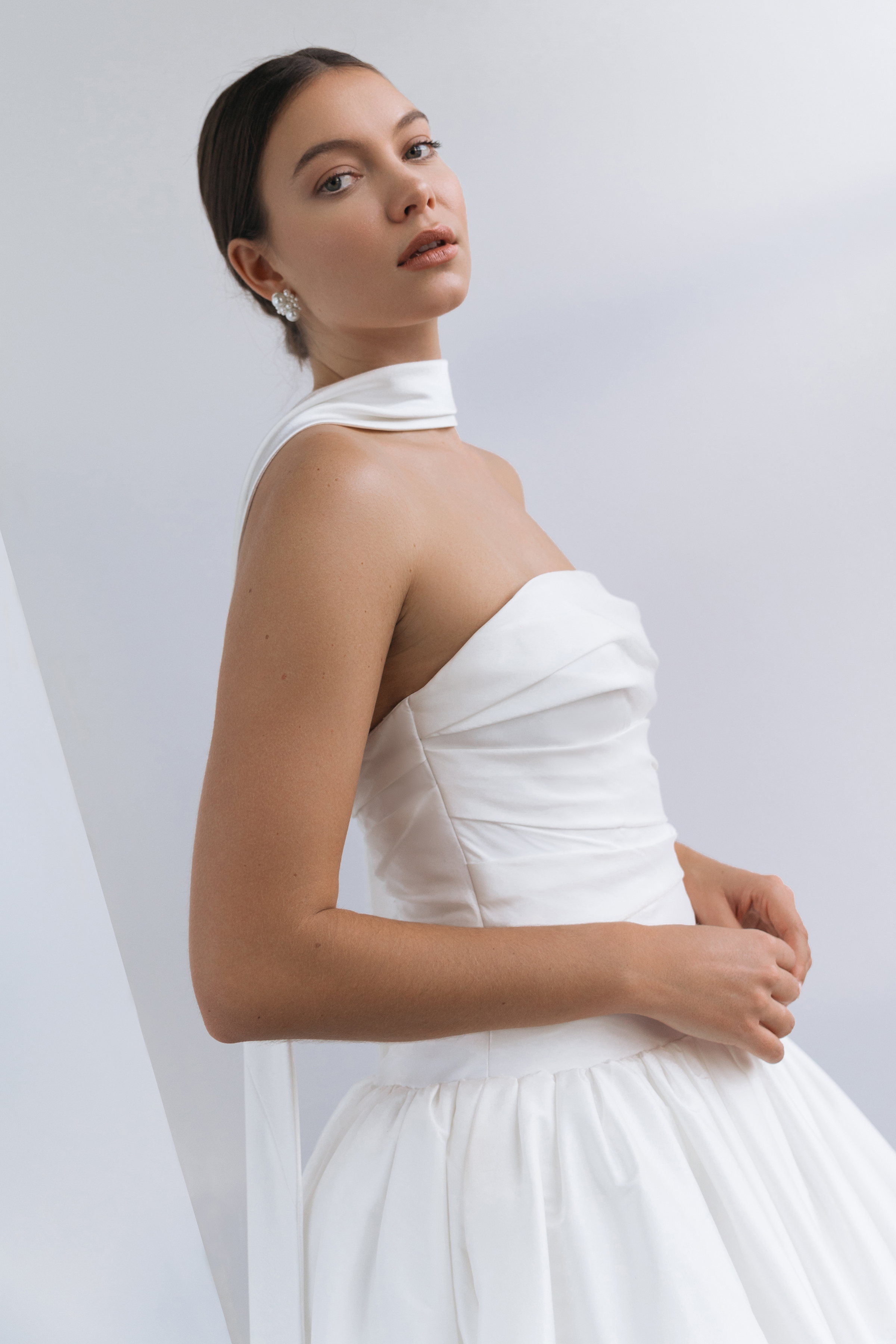 Satin Bridal Scarf by Jenny Yoo