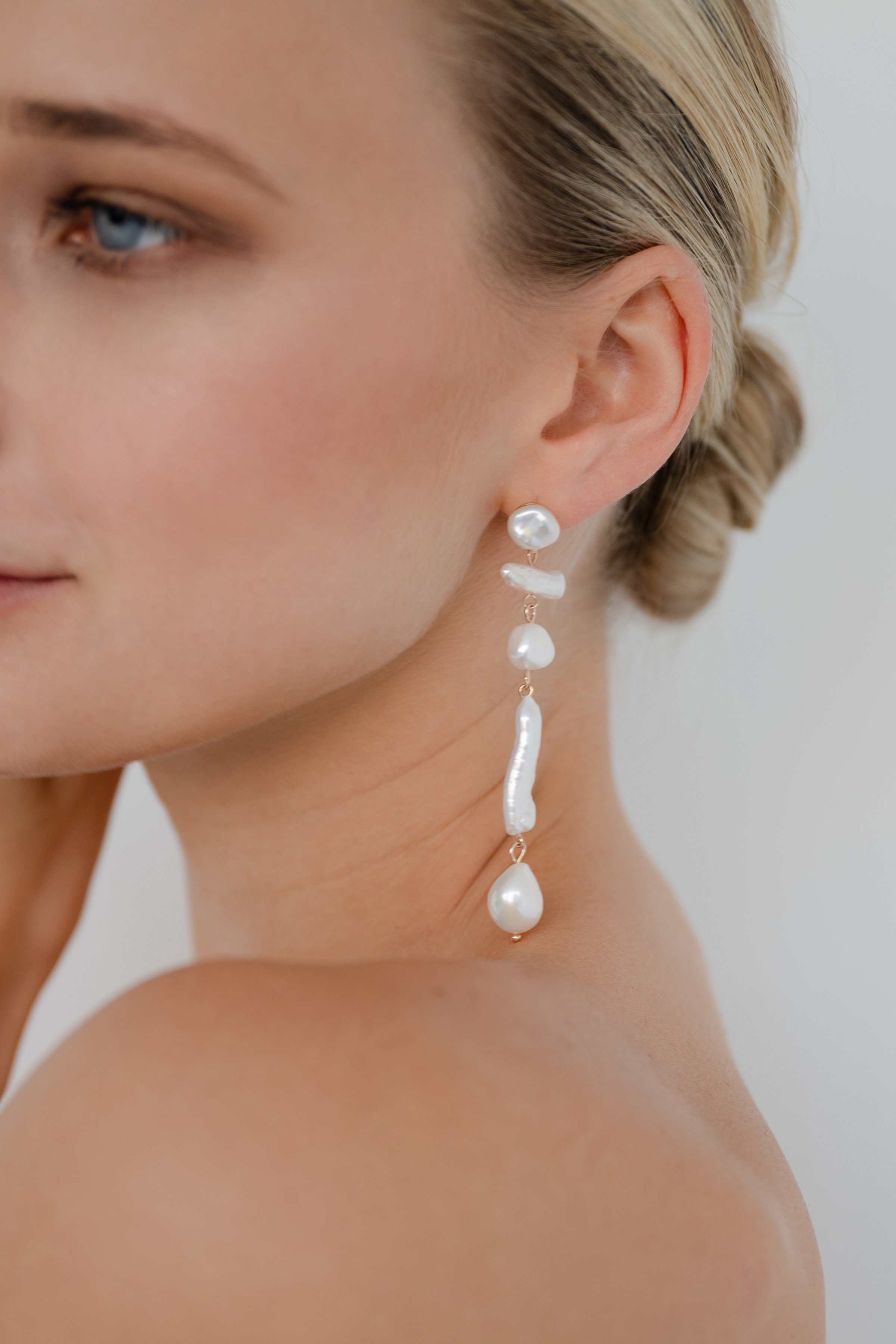 Esme Pearl Statement Earring by Jenny Yoo