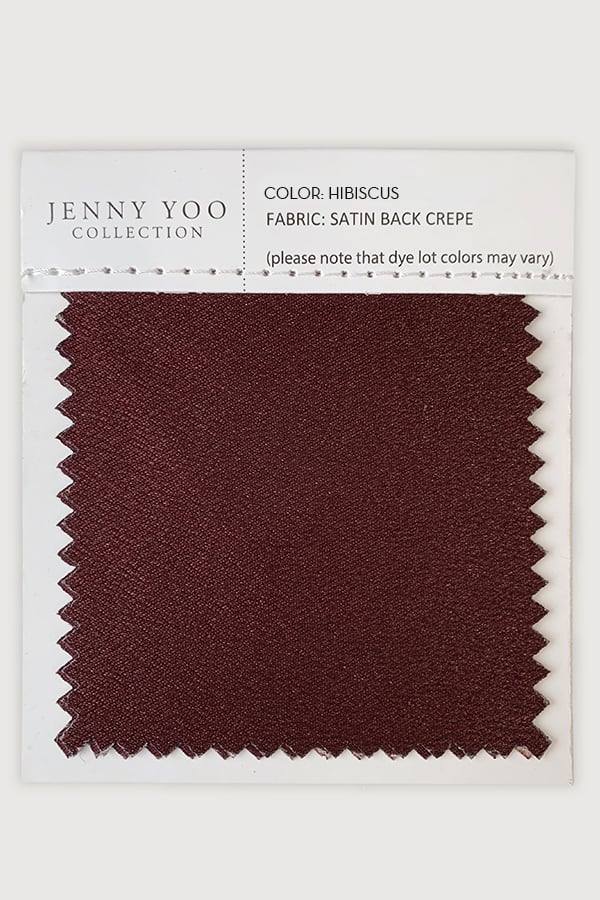 Satin Back Crepe Swatch Card by Jenny Yoo